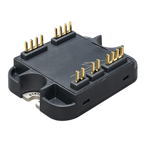Isometric view of the Wolfspeed Half-Bridge DM Power Module.