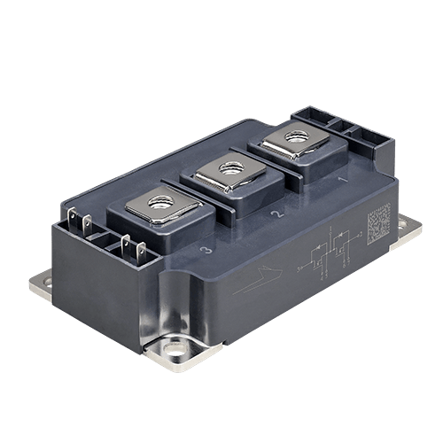 Product shot of Wolfspeed's HAS BM3 Half-bridge SiC power module package