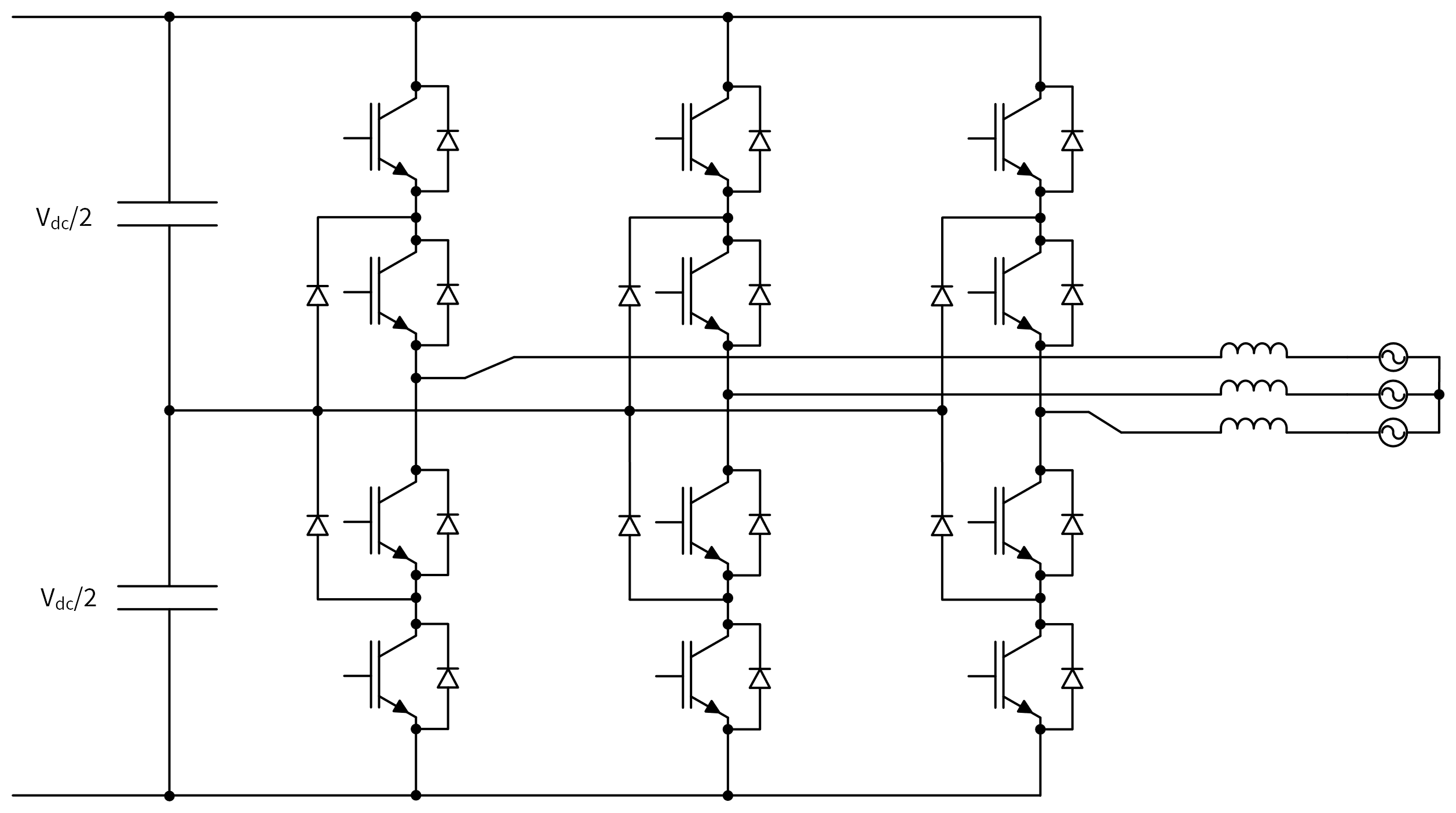 Three-Phase: 3-Level ESS inverter block diagram