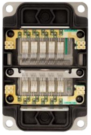 An illustrated image of the XM3 module, showing how it looks when viewed from the top. 