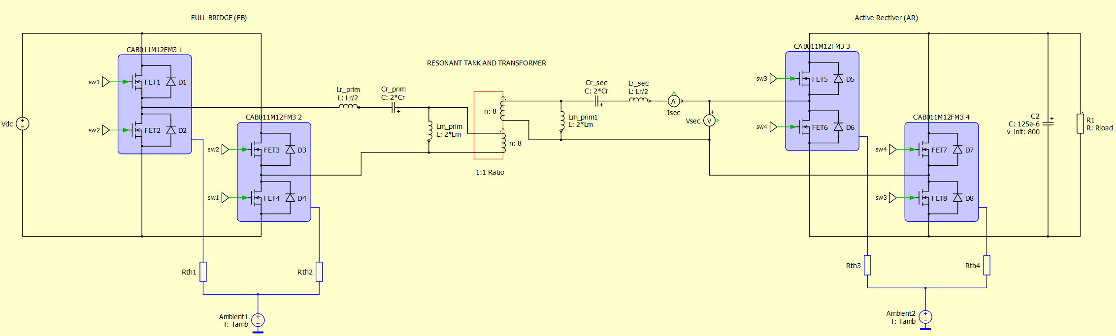 Isolated Series-Resonant Converter Simulation