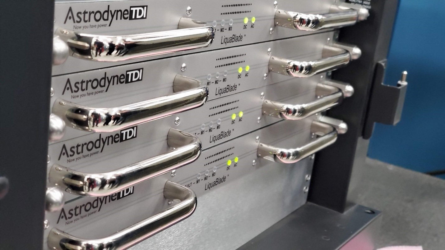 Close up photo of ADTI's Liquablade™ power module.